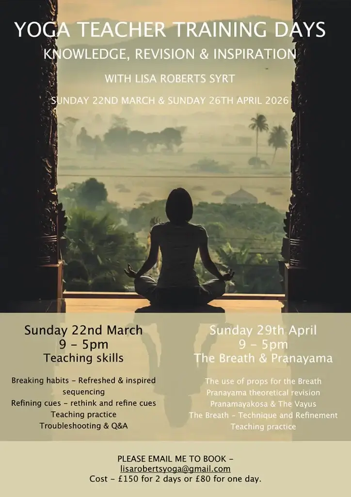 Yoga Teacher Training Days event poster