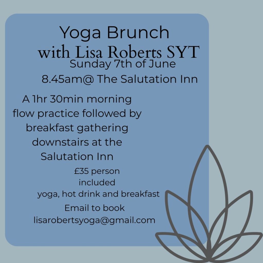 June’s Yoga Brunch with Lisa Roberts event poster