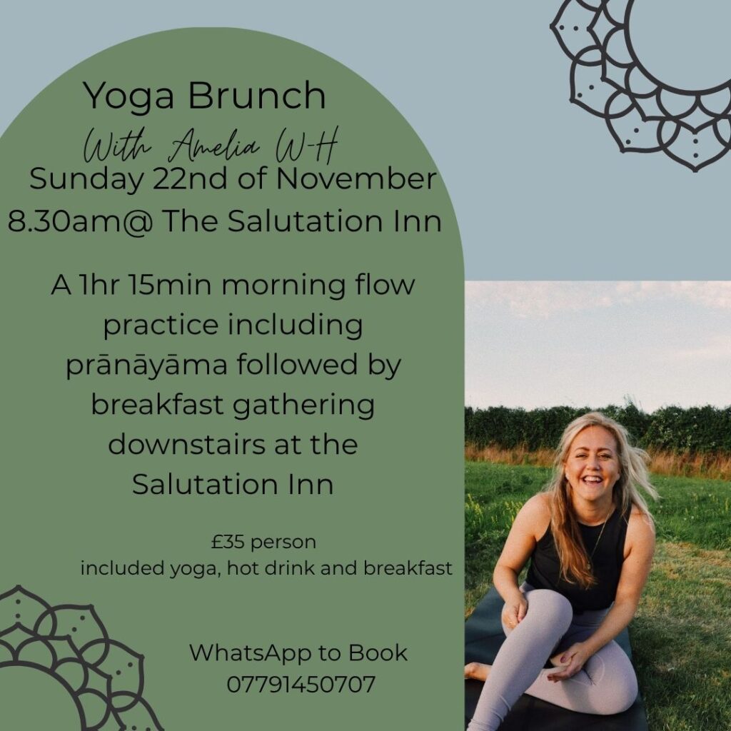 Yoga Brunch event poster