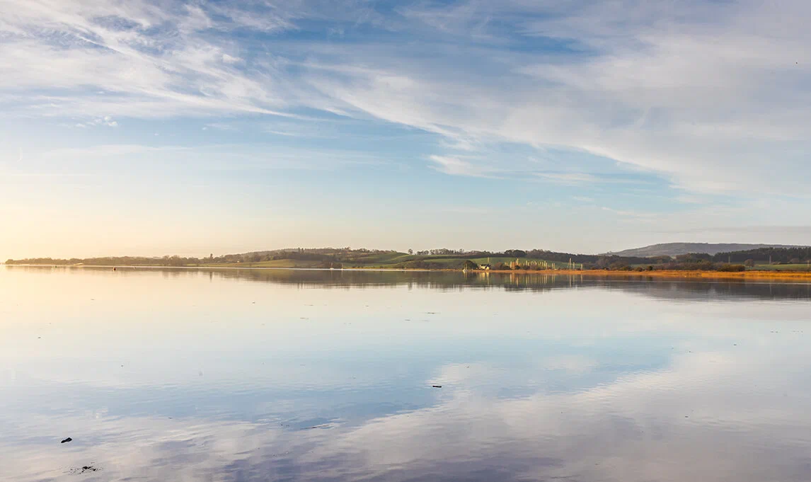 Aerial view of Topsham and the Exe Estuary